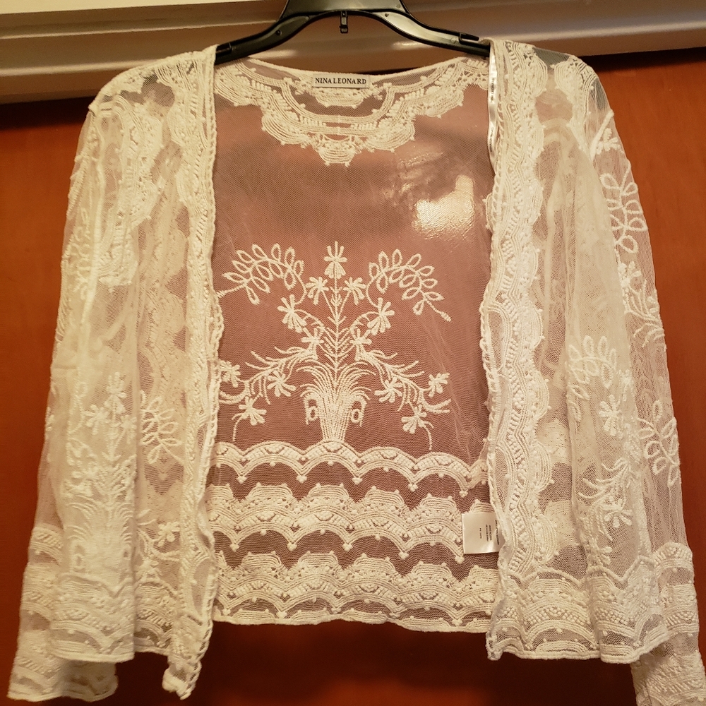 Nina Leonard lace bolero